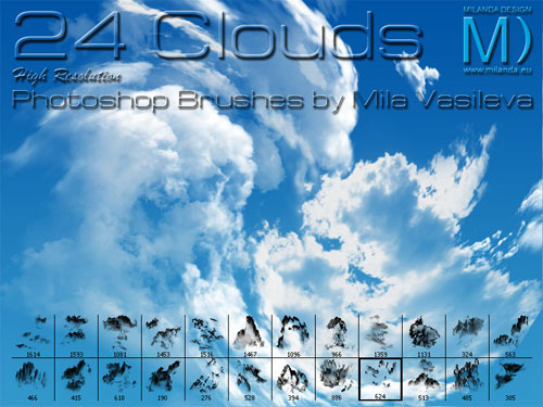 photoshop cloud brushes