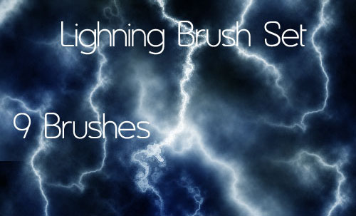 photoshop lightning brushes