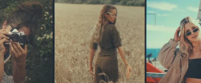 Vintage old-school slideshow template for cinematic and documentary projects