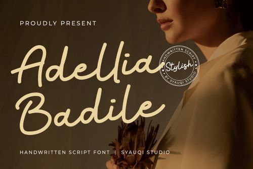 Adellia Badile font