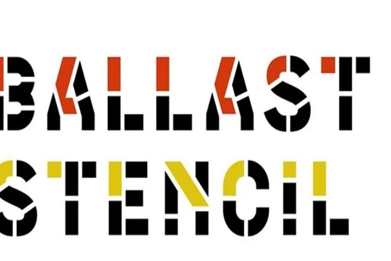 Ballast Stencil Font
